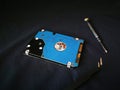 The concept of computer hardware upgrade and technology. Repairing and upgrade SSD Solid State Drive Royalty Free Stock Photo
