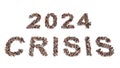 Concept conceptual community of people forming the 2024 CRISIS message.