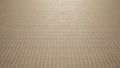Concept or conceptual solid beige background of pavement tiles texture floor as a modern pattern layout. A 3d illustration
