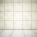 Solid and white rough background of concrete floor
