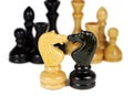 Concept of confrontation. Chess