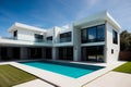 Contemporary Elegance A Captivating Glimpse of Modern Architecture.AI Generated