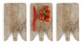 Concept of cooking with wooden cutting board, knife and tomatoes
