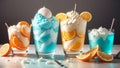 Cool Sensations Celebrating National Creamsicle Day with a Captivating Freezer Photograph.AI Generated
