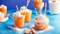 Cool Sensations Celebrating National Creamsicle Day with a Captivating Freezer Photograph.AI Generated