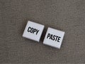concept of copy paste work Royalty Free Stock Photo