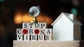 Concept Coronavirus. Prevent or stop the spread of the covic-19 worldwide.