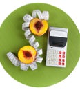 Concept of counting calories Royalty Free Stock Photo