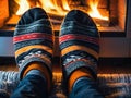 Cozy Nights with Foot Warmers.AI Generated