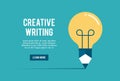Concept of creative writing workshop Royalty Free Stock Photo