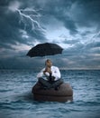 Business storm Royalty Free Stock Photo