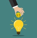 Concept for crowdfunding, investing into ideas