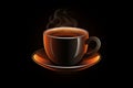 Cup of coffee, coffee break icon. Generative AI Royalty Free Stock Photo