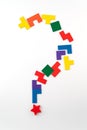 Large question mark, Concept about curiosity, inquiry, the pursuit of knowledge or Search an answer