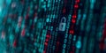 Exploring Cybersecurity Through Binary Code and Padlock Icon. Concept Cybersecurity, Binary Code, Royalty Free Stock Photo