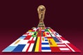 3d illustration World Cup Qatar 2022