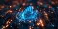 The Battle of Cybersecurity and Hackers: Biometrics, Key Virus, and Scanning. Concept Data Breach