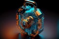 Concept for data privacy.conceptual cyber security encryption. Generative AI