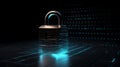 Concept for data privacy.conceptual cyber security encryption. Generative AI