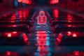 Concept Data Security, Securing personal data in digital storage to protect against cyber threats
