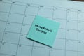 Concept of Deliverables Project write on sticky notes isolated on Wooden Table Royalty Free Stock Photo