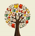 Concept design hand books tree