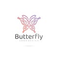 Butterfly Logo Optical illusion women