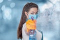 The concept of disinfection and cleaning Royalty Free Stock Photo