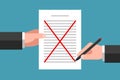 Concept of document cancellation and agreement disapproval