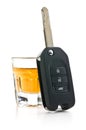 Concept for drink driving Royalty Free Stock Photo