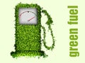 The concept of ecological fuel. Green fuel pump