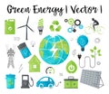 Concept of ecology and green energy Royalty Free Stock Photo