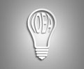 Concept ecology. the image of the light bulb Royalty Free Stock Photo