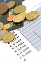 Concept of economy and finance - shallow dof