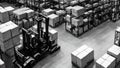 Efficient Logistics Management in a Warehouse.AI Generated Royalty Free Stock Photo