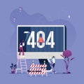 Concept 404 Error Page or File not found for web page Royalty Free Stock Photo