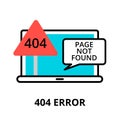 Concept of error 404 - page not found icon