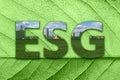 Concept of ESG - Environmental, social, and governance framework.. Royalty Free Stock Photo