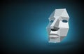 Concept of face scanning. Concept of face detection by scanning technology advancement, human head.