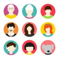 Concept of family avatars.