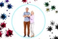 Concept of family virus protection. Royalty Free Stock Photo