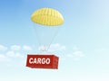 Concept of fast shipment and delivery of cargo.