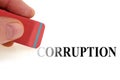 Concept of fight against corruption Royalty Free Stock Photo