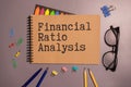 Concept of Financial Ratio Analysis Royalty Free Stock Photo