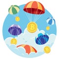 Crypto Airdrop on White