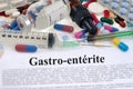 Concept of gastroenteritis with drugs