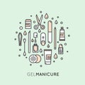 Concept for Gel Manicure Pedicure Salon or Shop