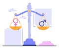 Concept of gender equality Royalty Free Stock Photo