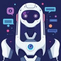Digital conversation assistant concept generative AI chatgpt illustration chatbot chatgpt robot application
