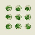 Concept geometry style food icon vector illustration.